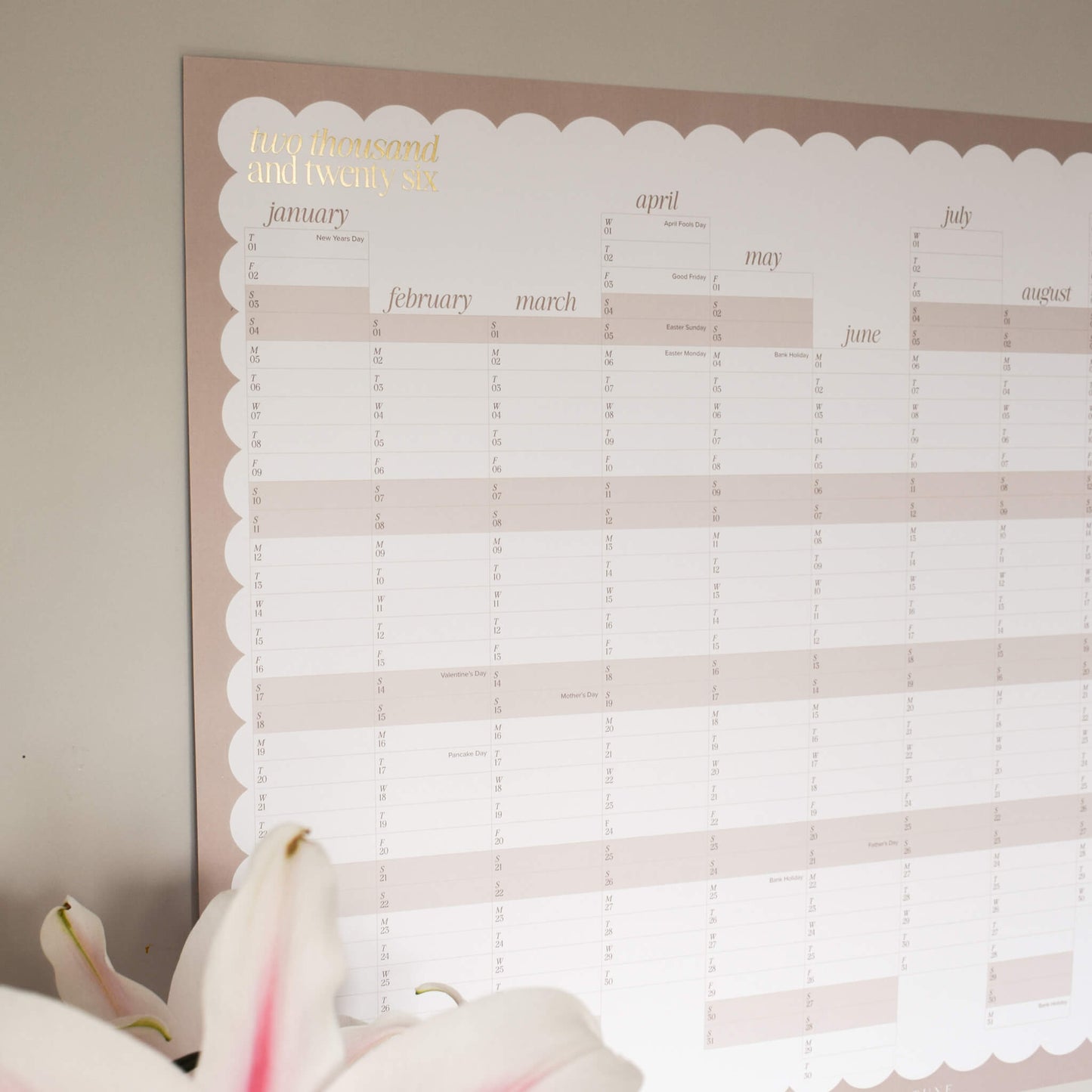 2026 Wall Planner