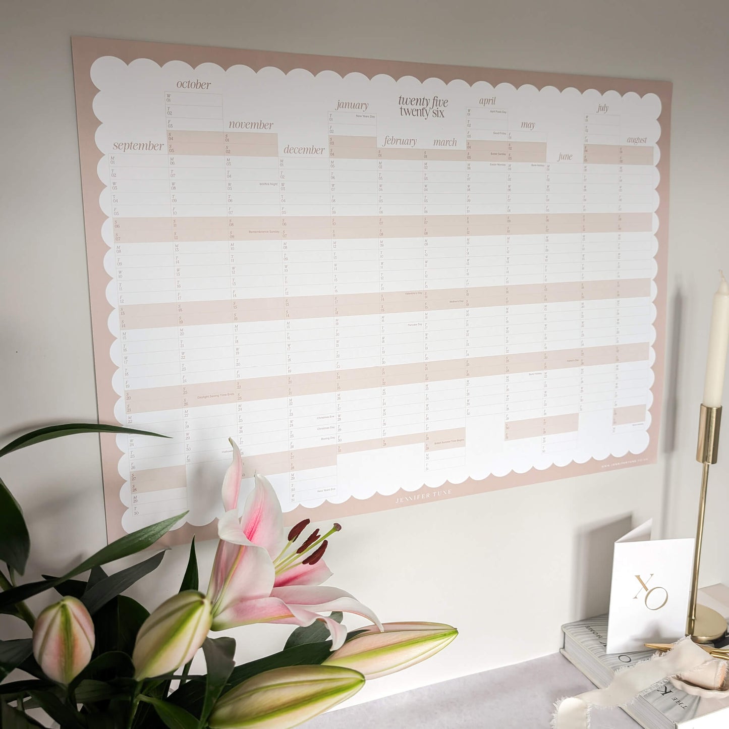 2025/26 Academic Year Wall Planner