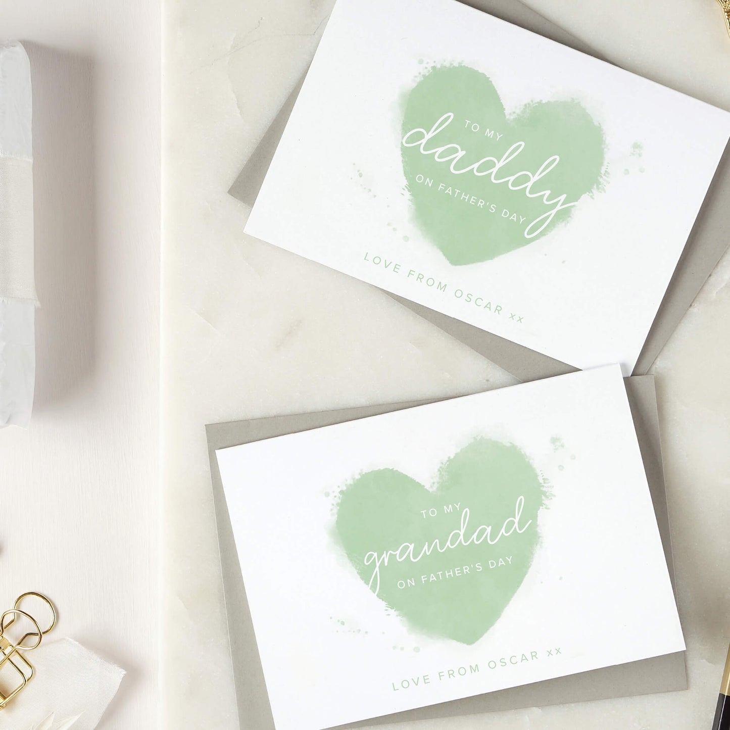 Father's Day Heart Card
