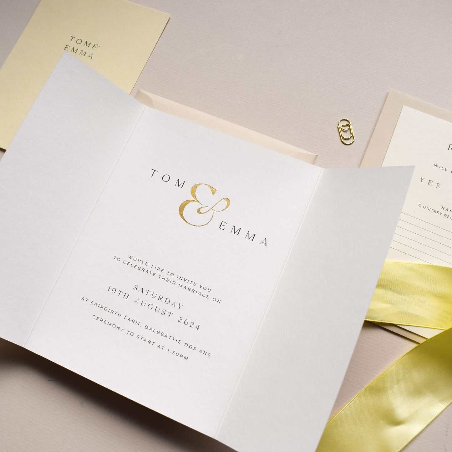 The Ampersand Gatefold Invitation