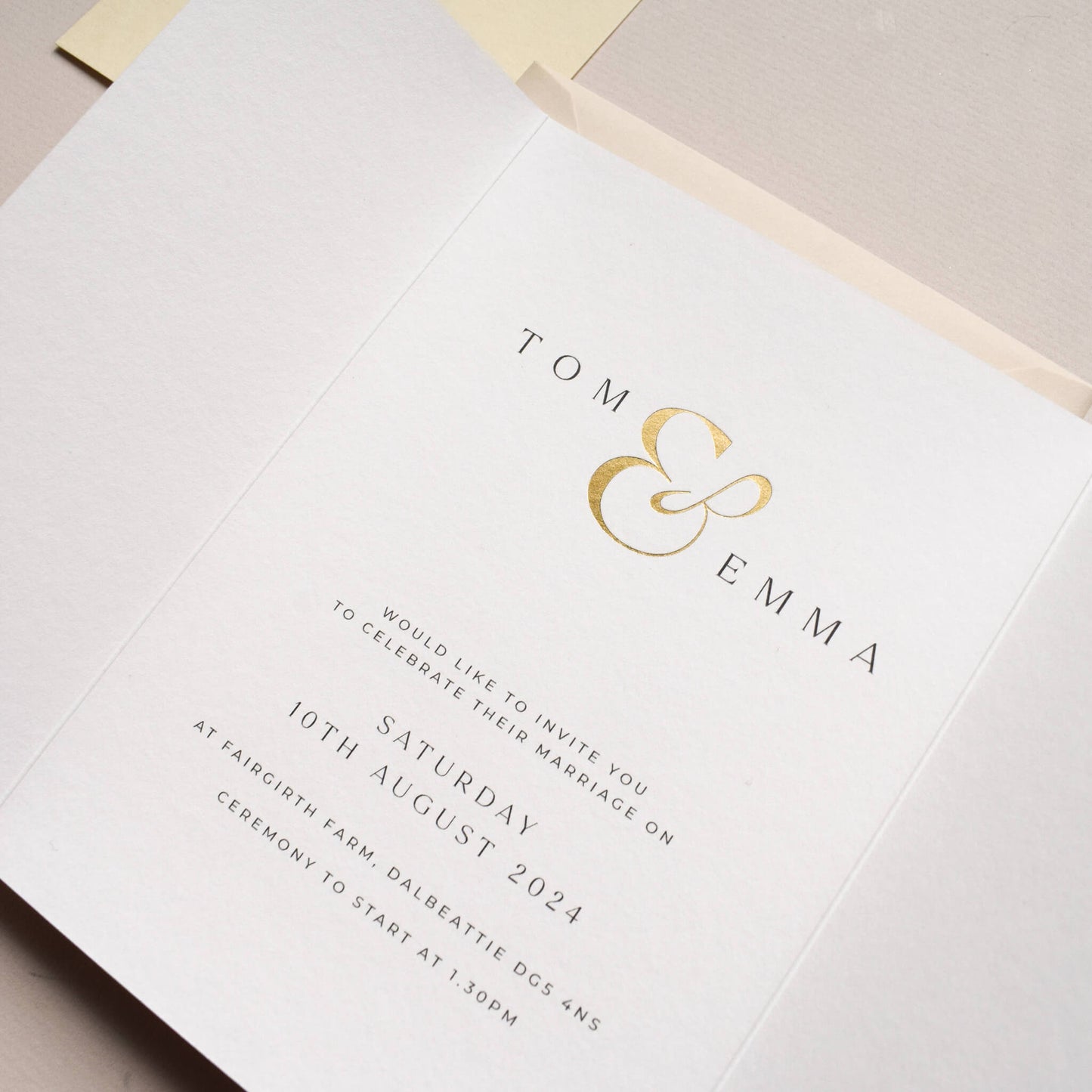The Ampersand Gatefold Invitation