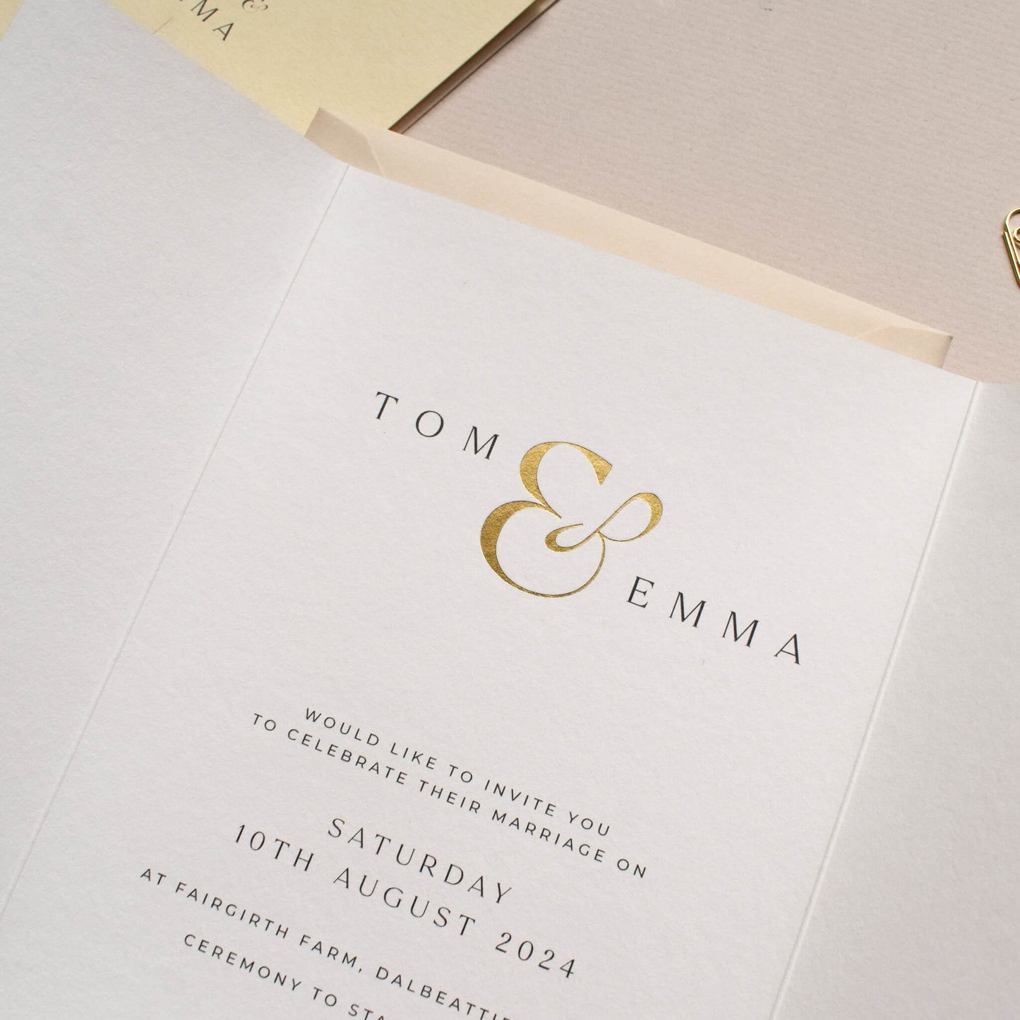 The Ampersand Gatefold Invitation