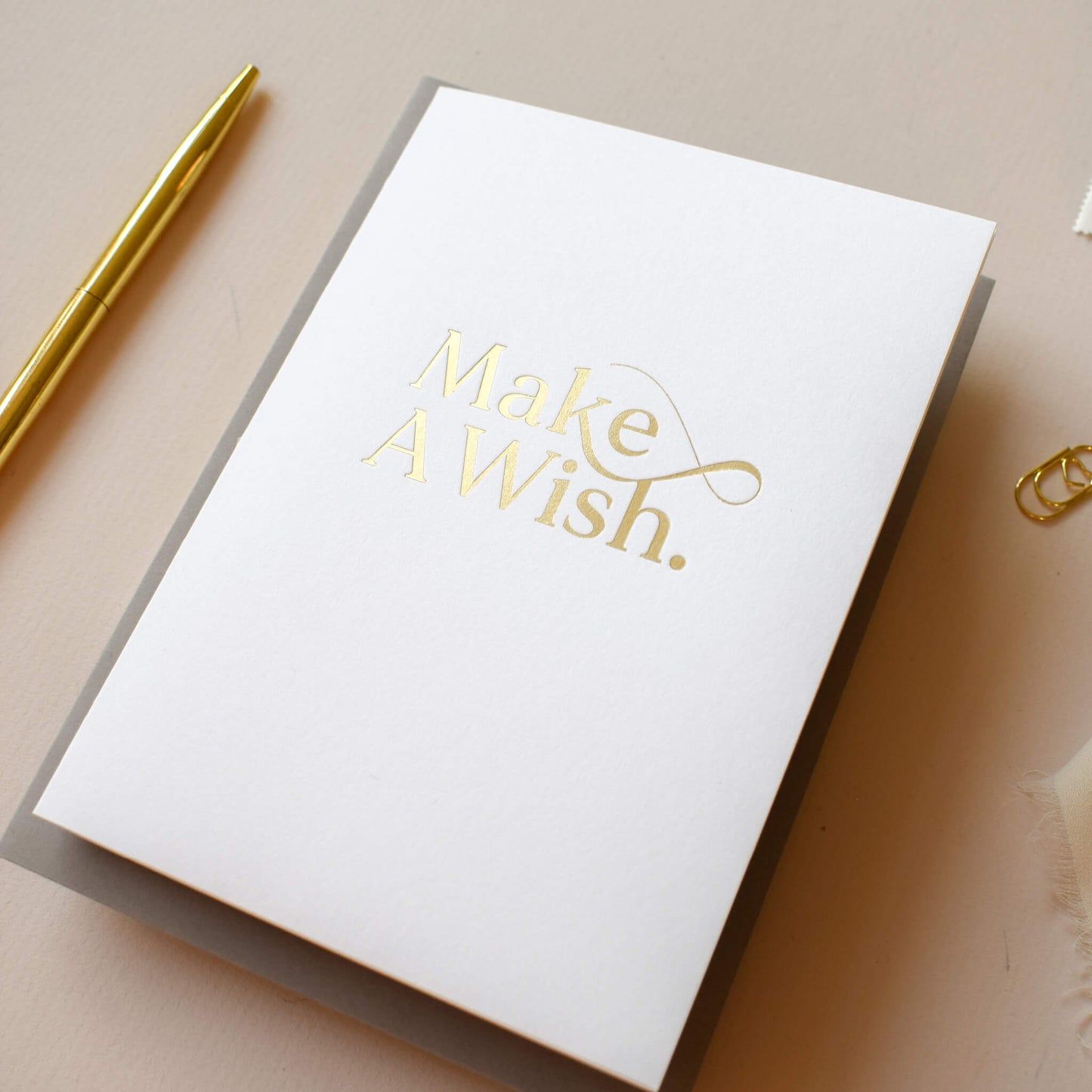 Make A Wish Hot Foil Card