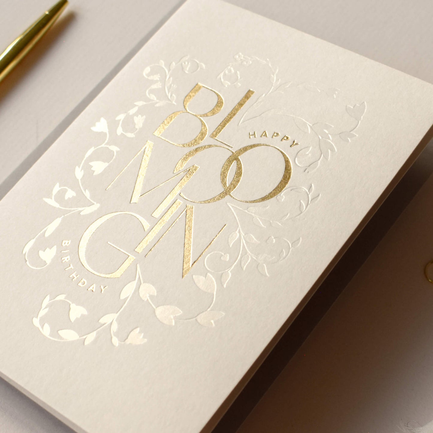 Happy Blooming Birthday, Gold