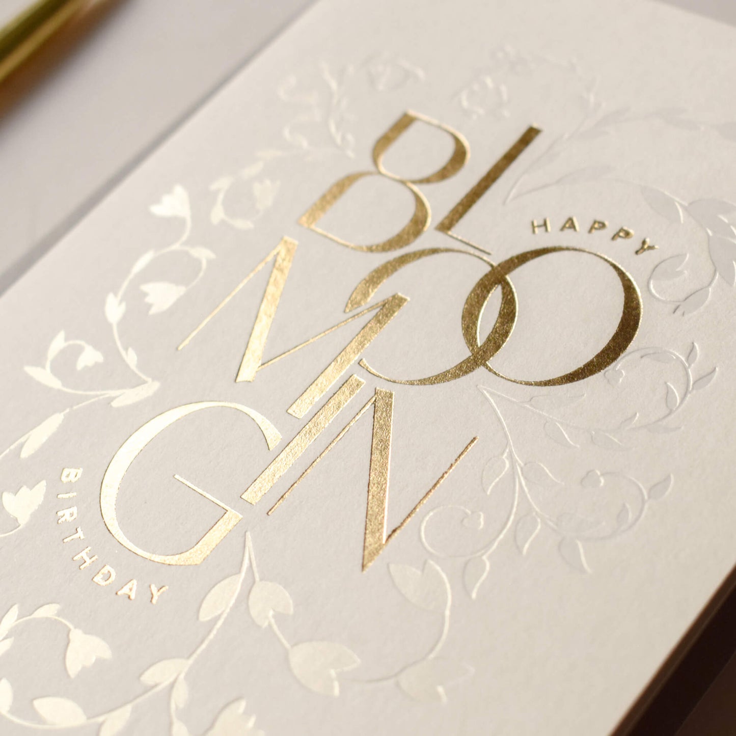 Happy Blooming Birthday, Gold