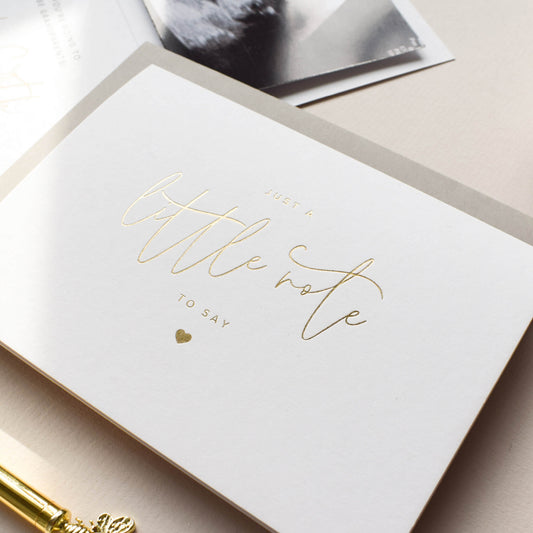 Personalised Just A Little Note Card