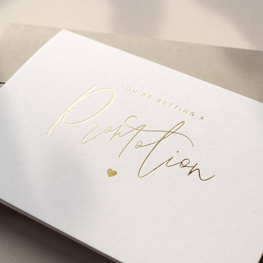 You're Getting A Promotion Card