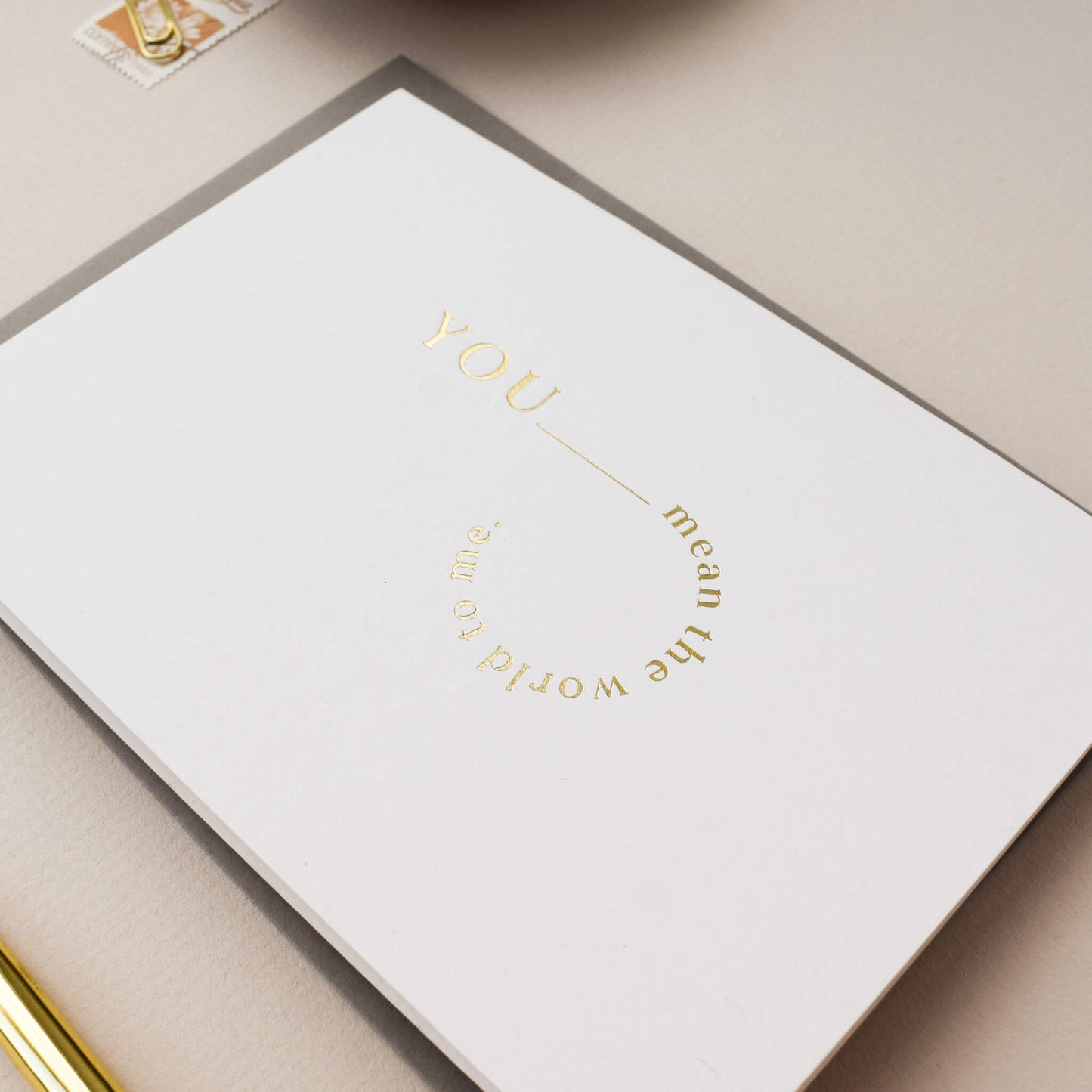 You Mean The World To Me Card