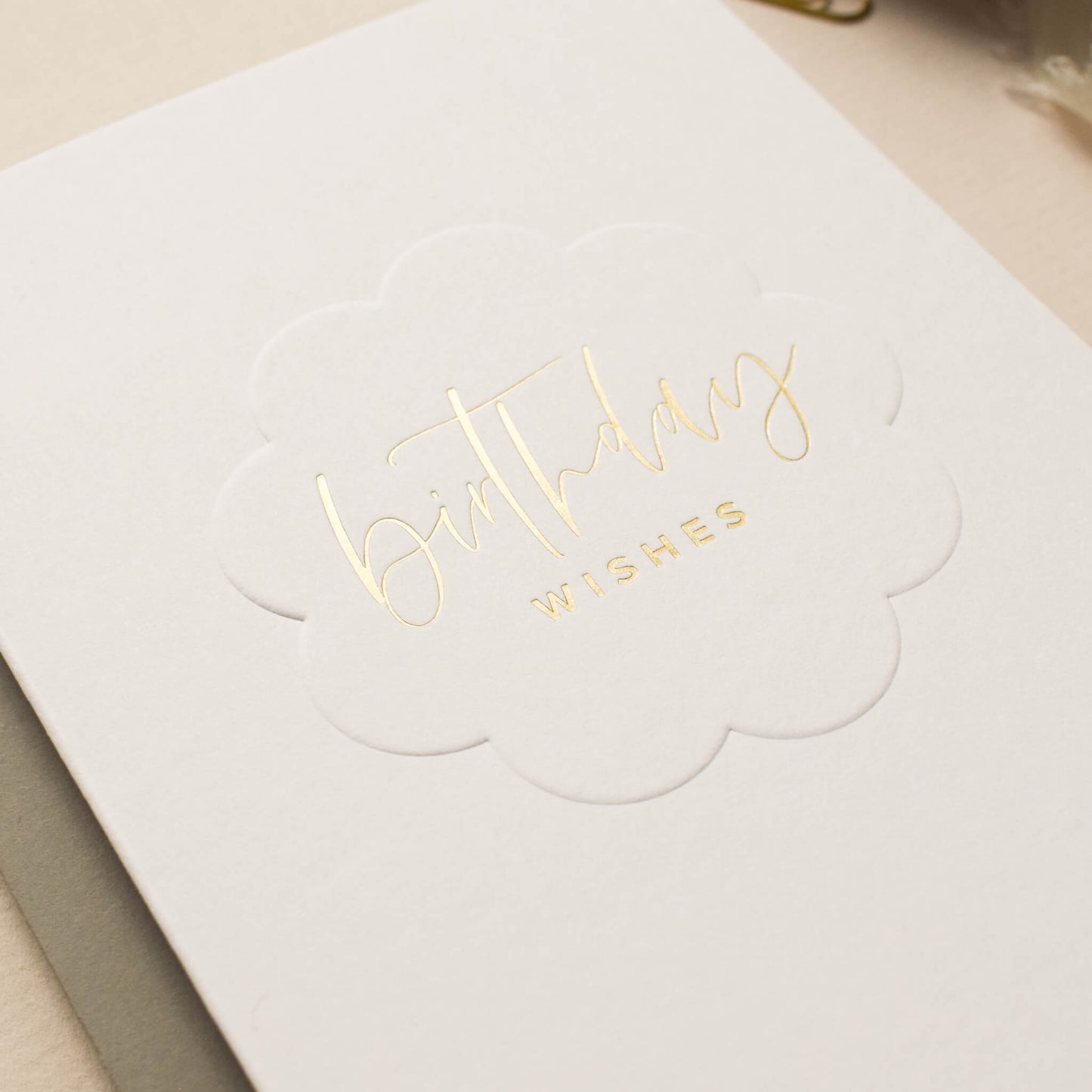 Birthday Wishes Embossed Card