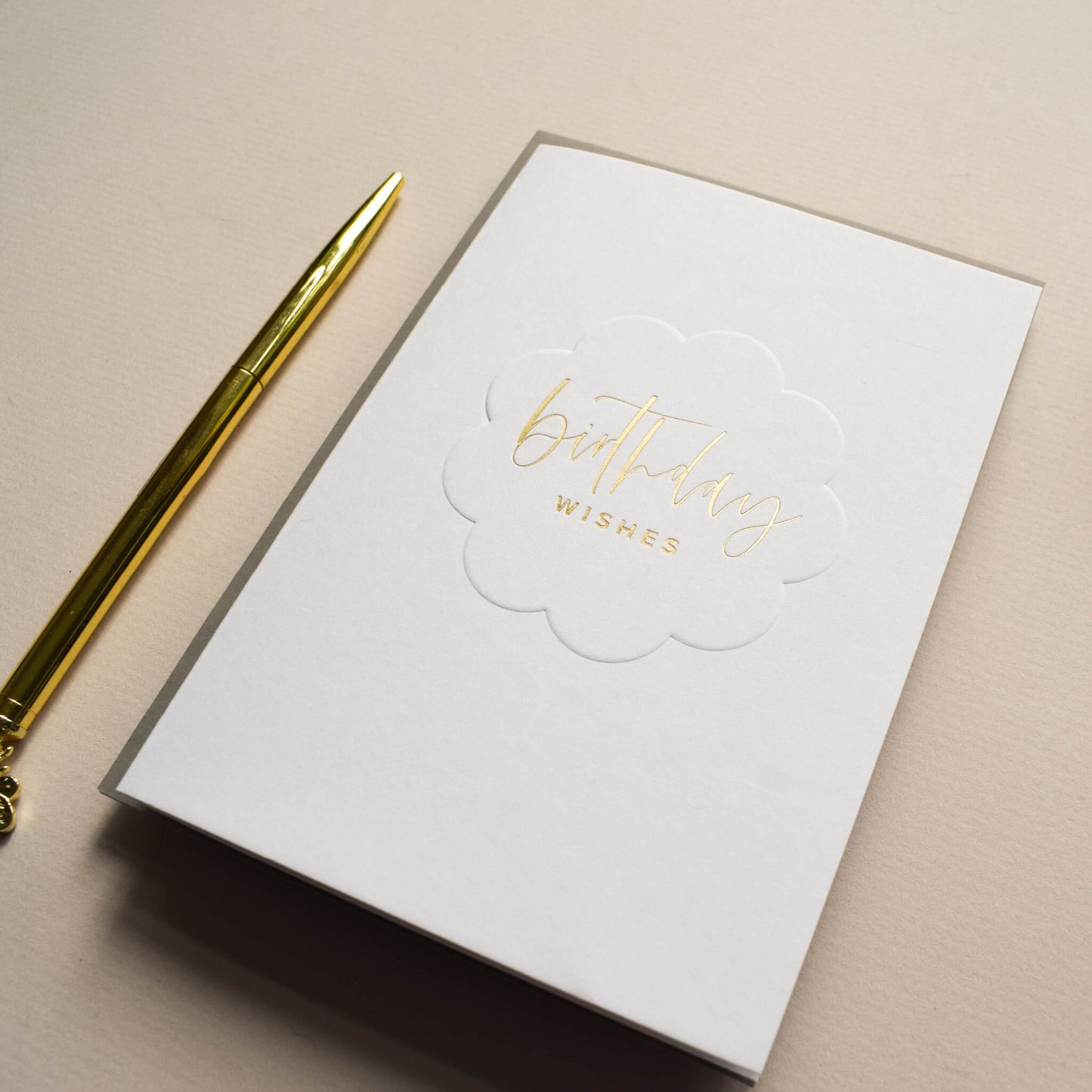 Birthday Wishes Embossed Card