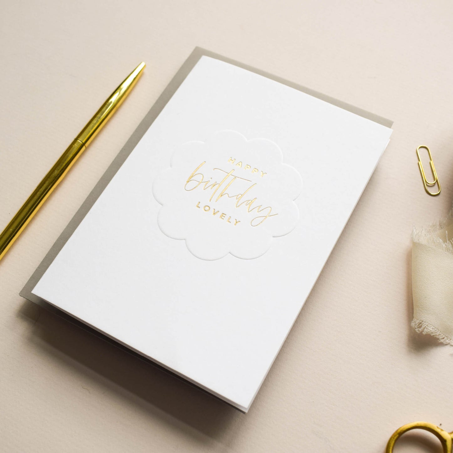 Happy Birthday Lovely Embossed Card