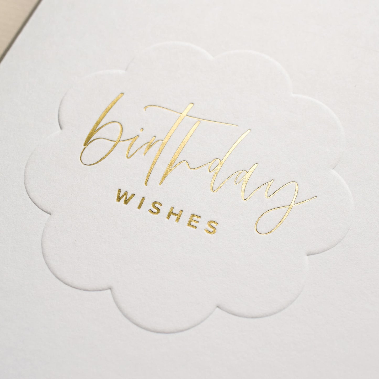 Birthday Wishes Embossed Card