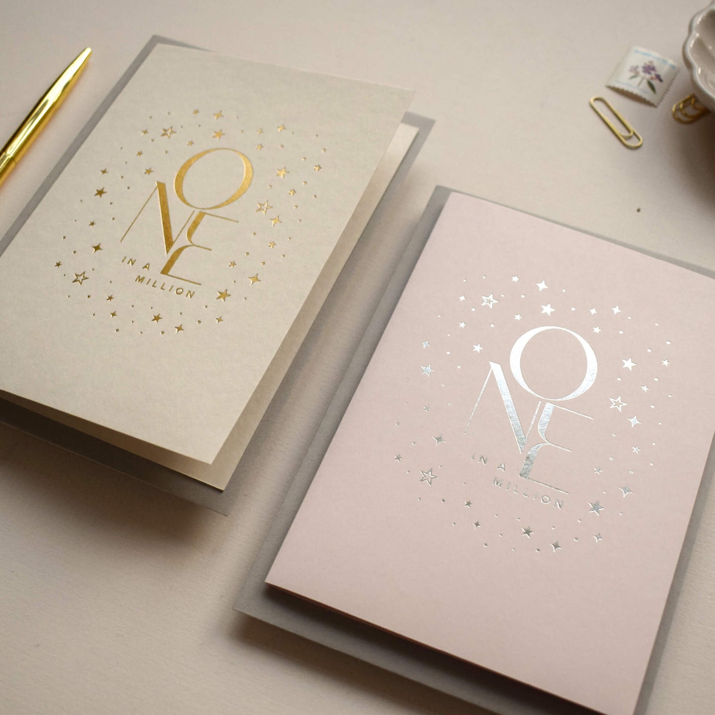 One In A Million Card in Blush