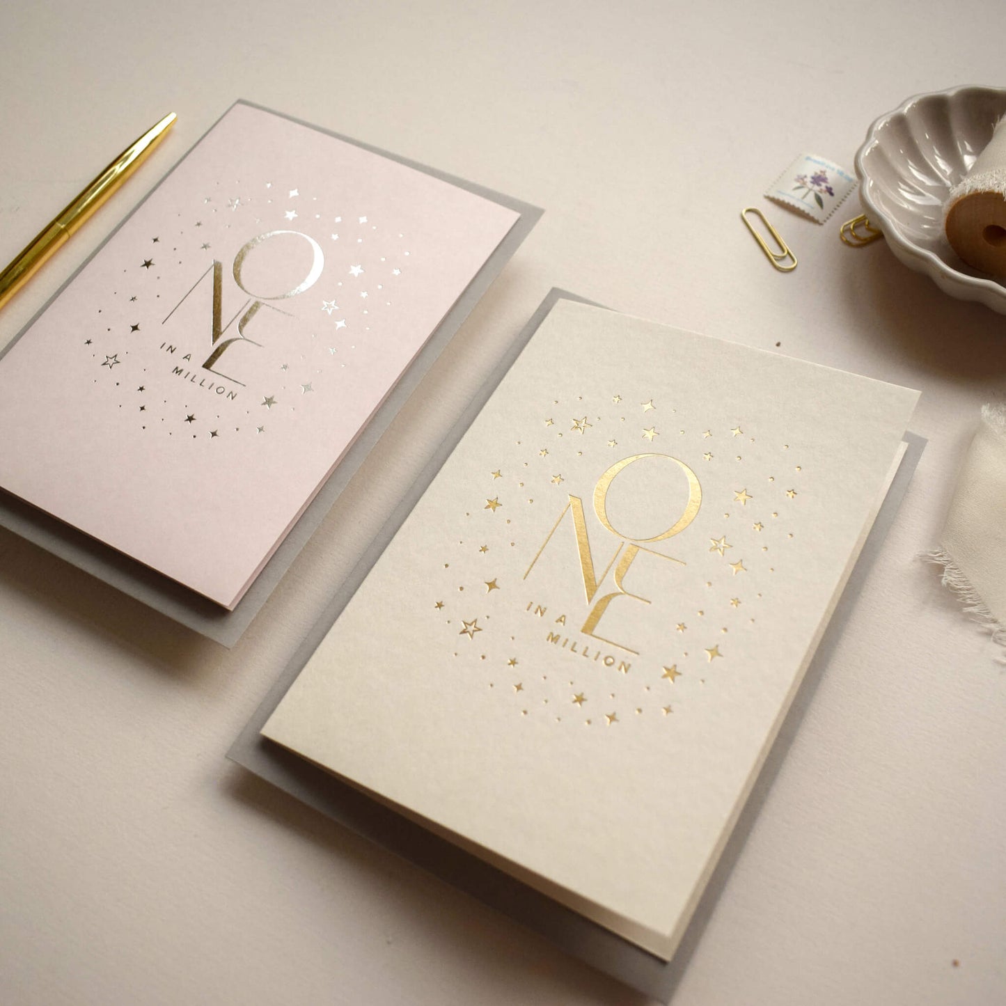 One In A Million Card in Gold Foil