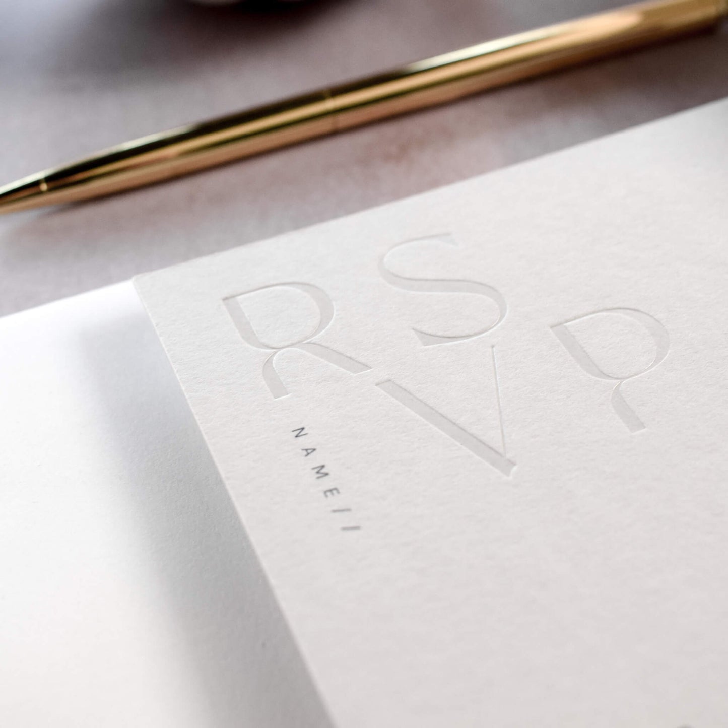 The Reverie RSVP card