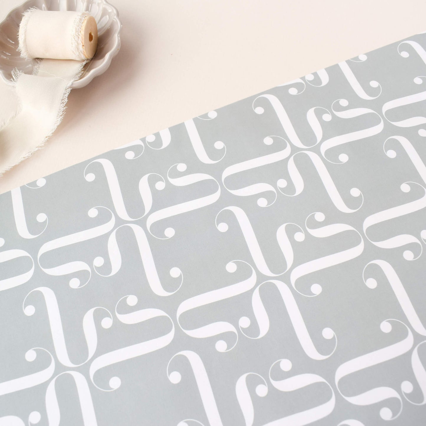 Green Flourish Gift Wrap