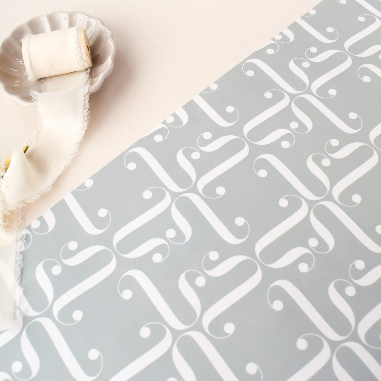 Green Flourish Gift Wrap