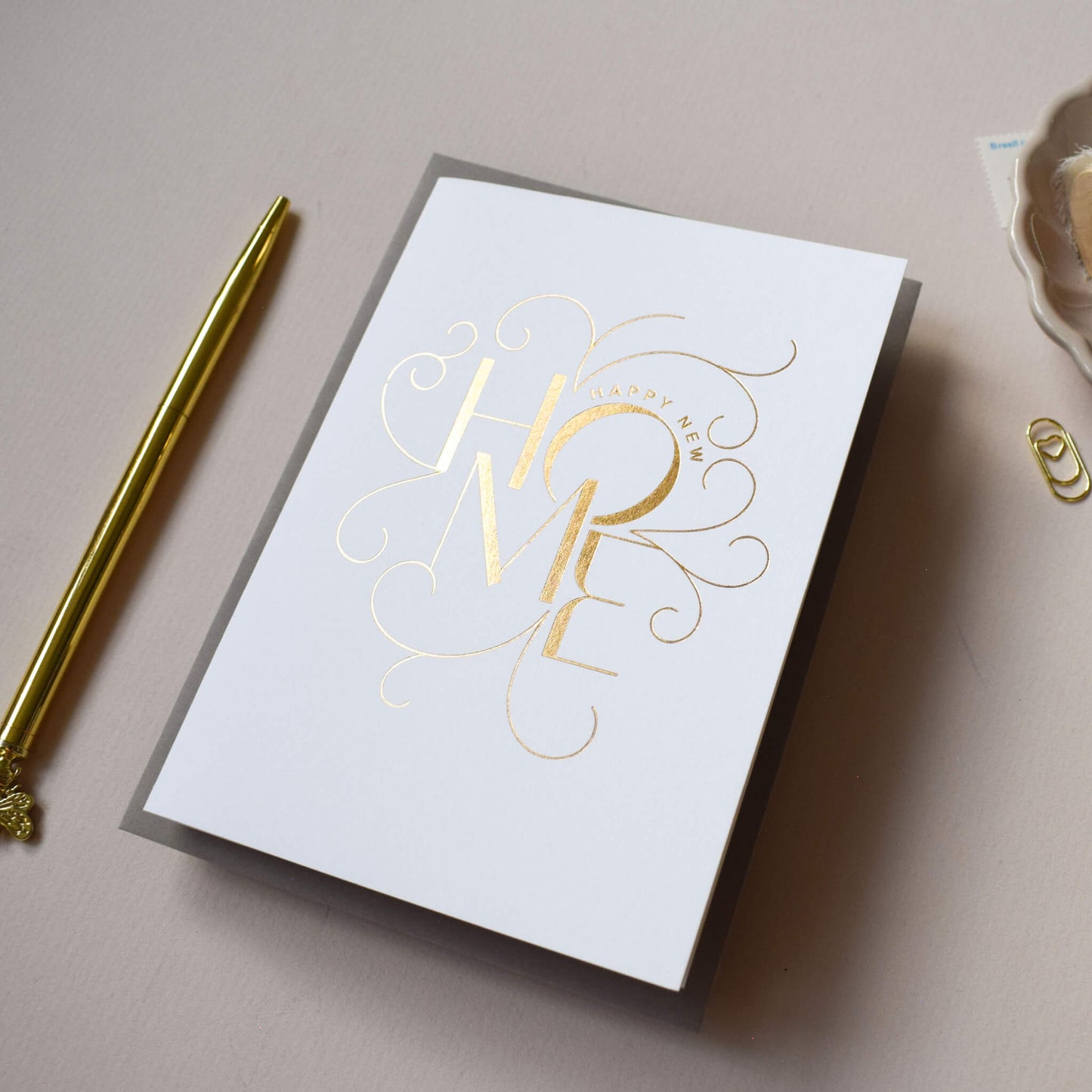 Happy New Home Card, Copper Foil