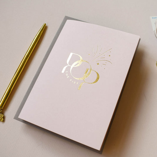 Pop The Fizz Card, Blush