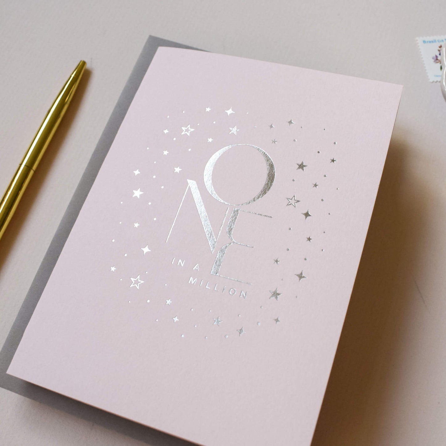 One In A Million Card in Blush