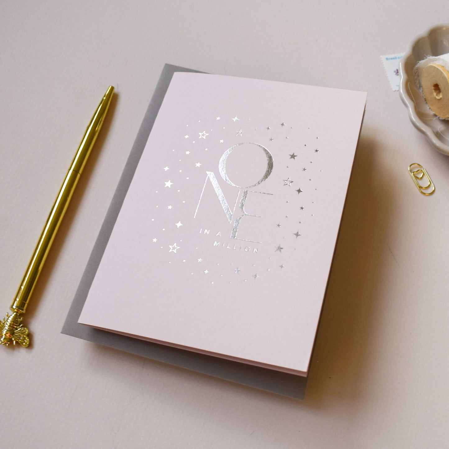 One In A Million Card in Blush