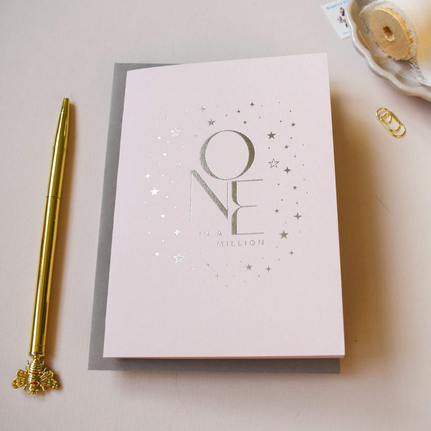 One In A Million Card in Blush