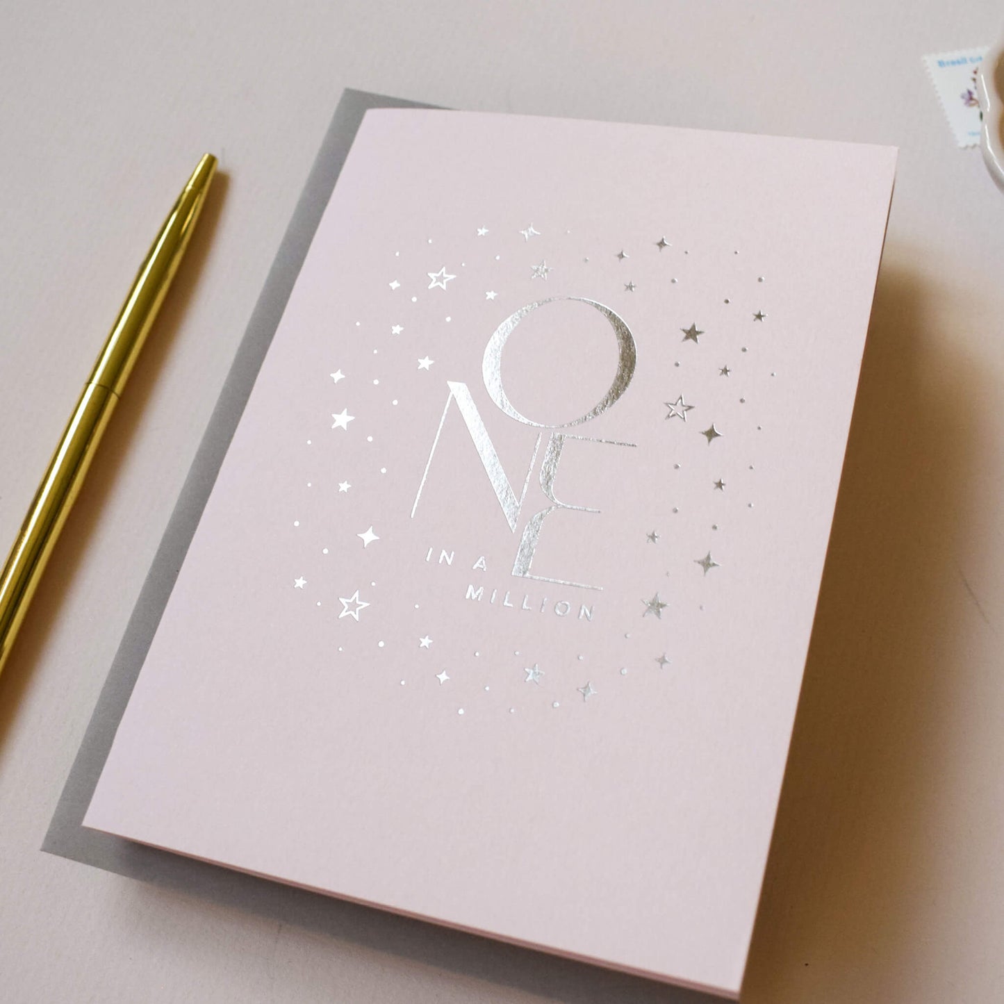 One In A Million Card in Blush
