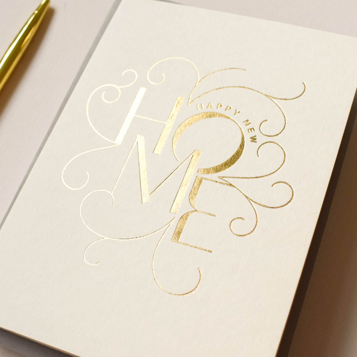 Happy New Home Card, Gold Foil
