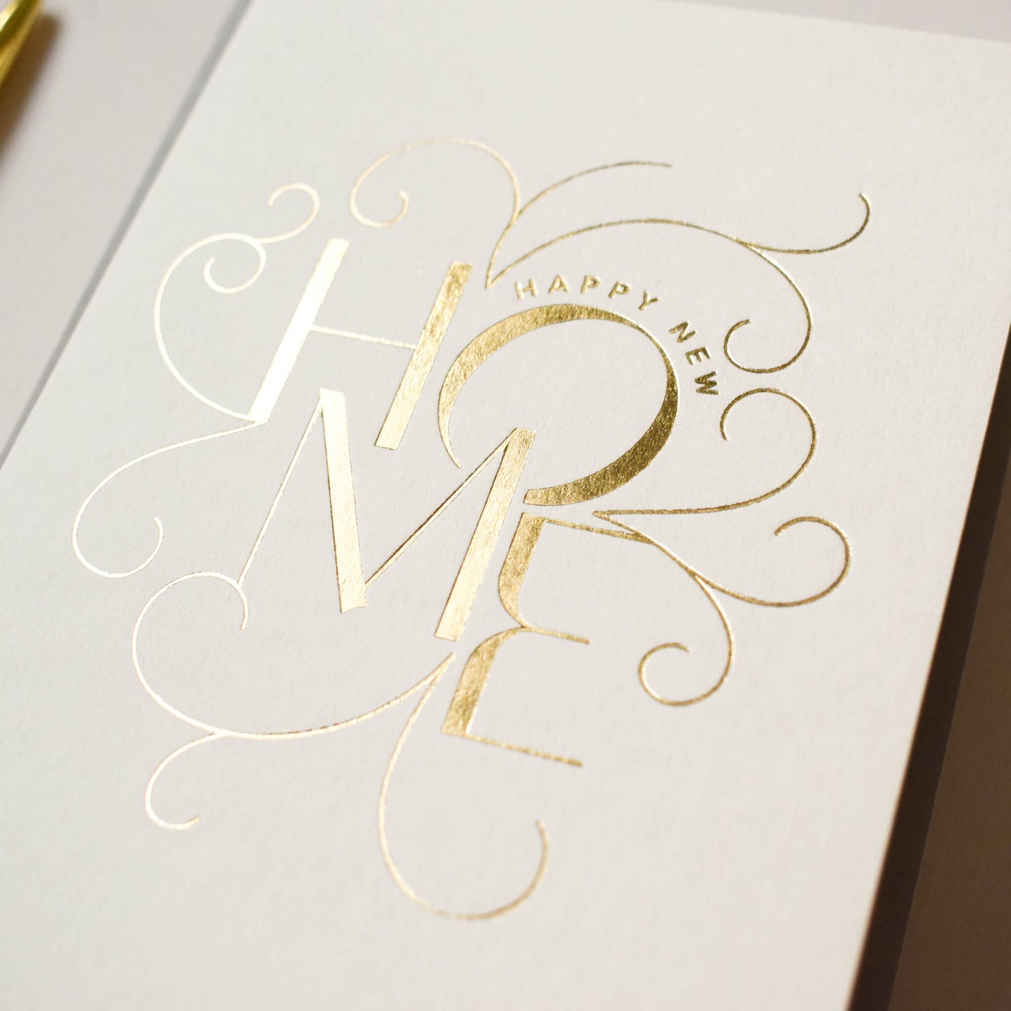 Happy New Home Card, Gold Foil