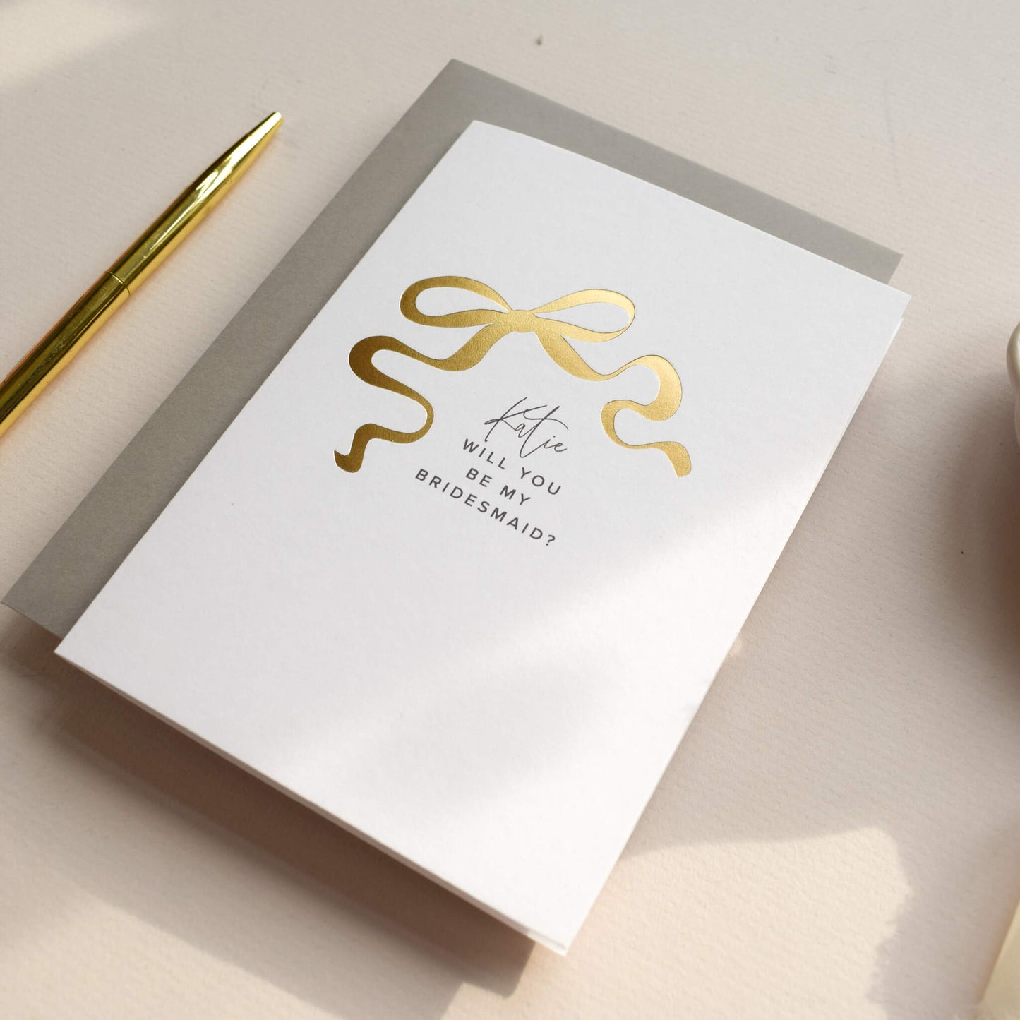 Personalised Will You Be My Bridesmaid Card