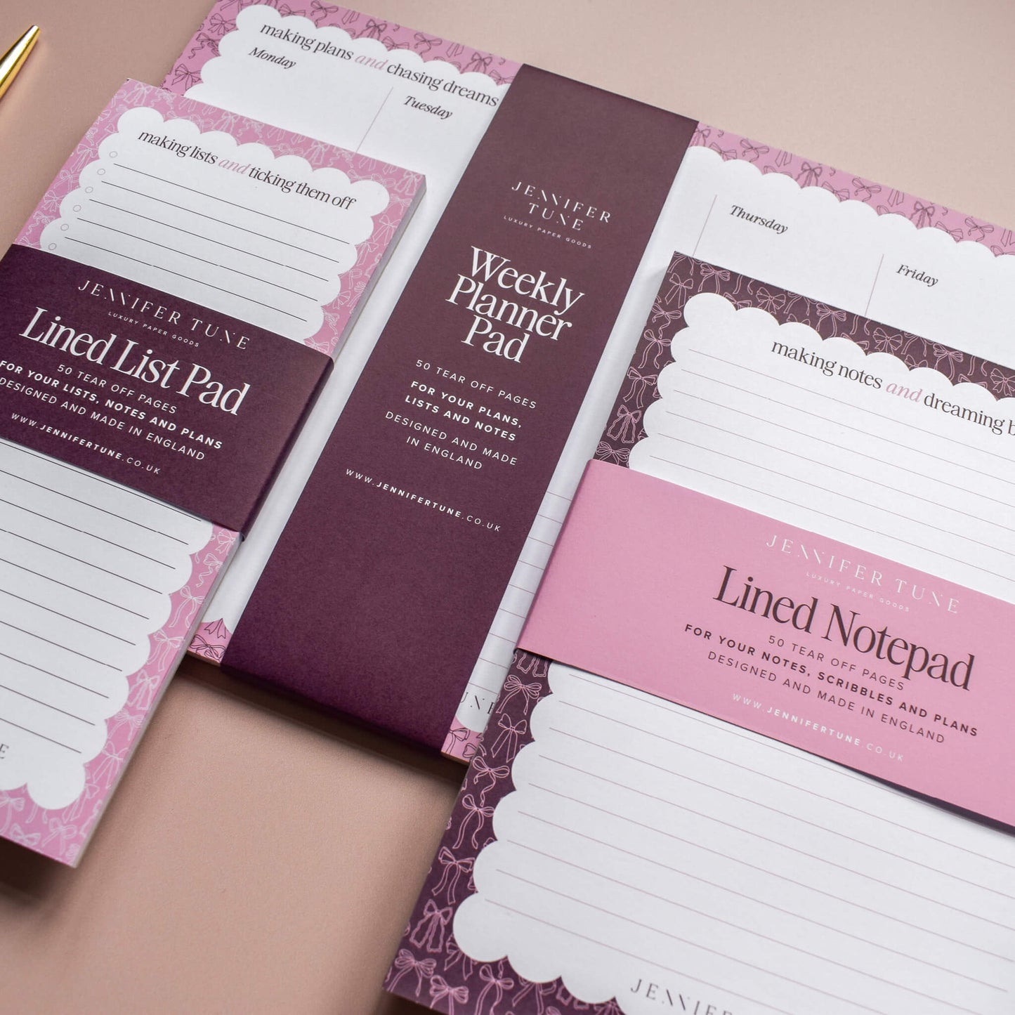 A4 Weekly Planner Pad