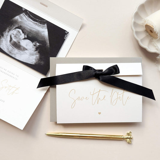 Save The Date Pregnancy Announcement Card