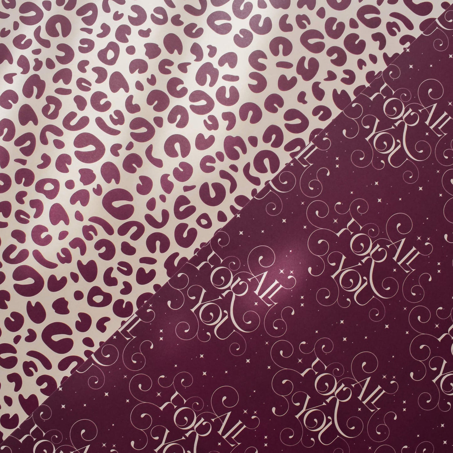 All For You Burgundy Gift Wrap