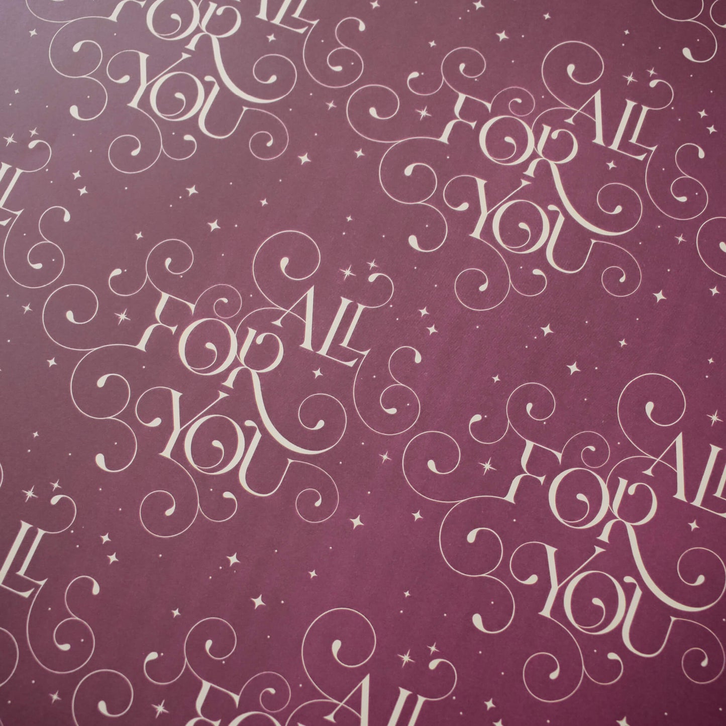 All For You Burgundy Gift Wrap