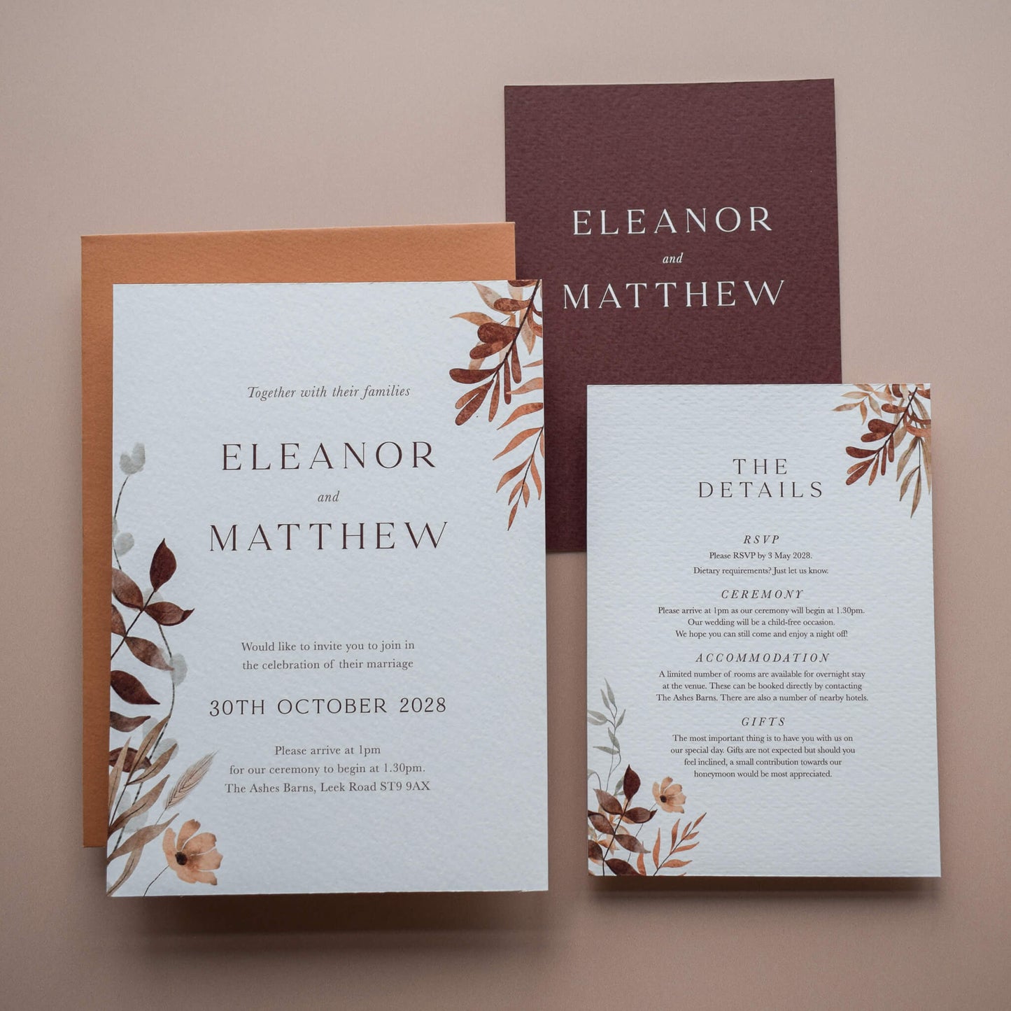 The Boho Verdant - Two Card Suite