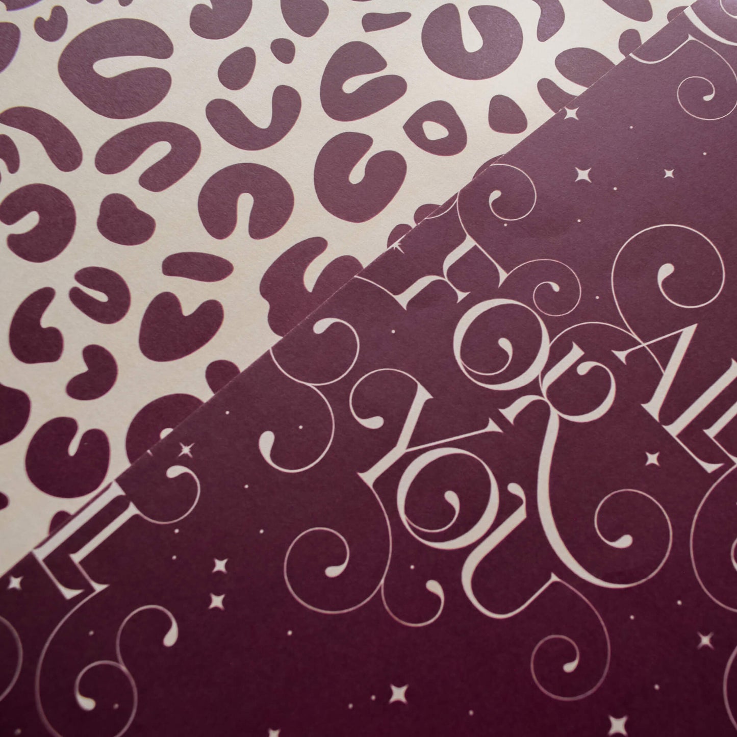 All For You Burgundy Gift Wrap