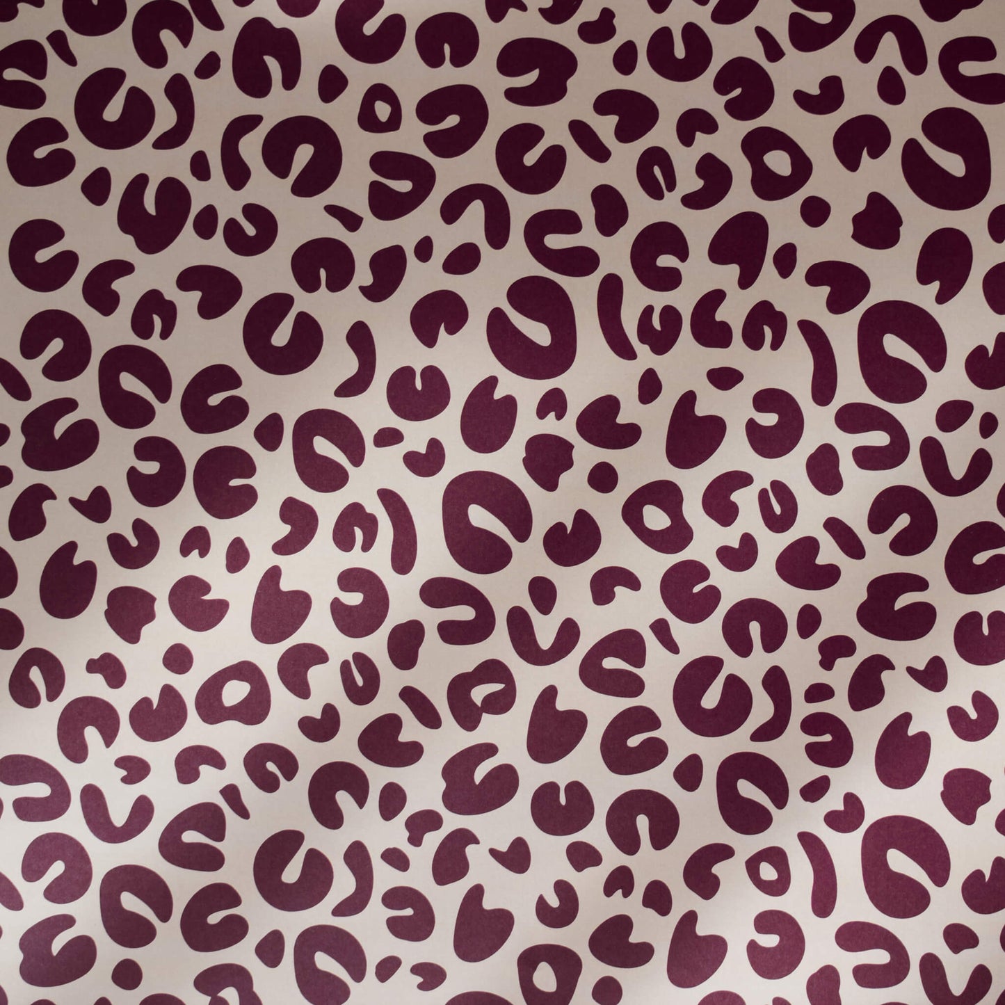 Burgundy Leopard Print Gift Wrap