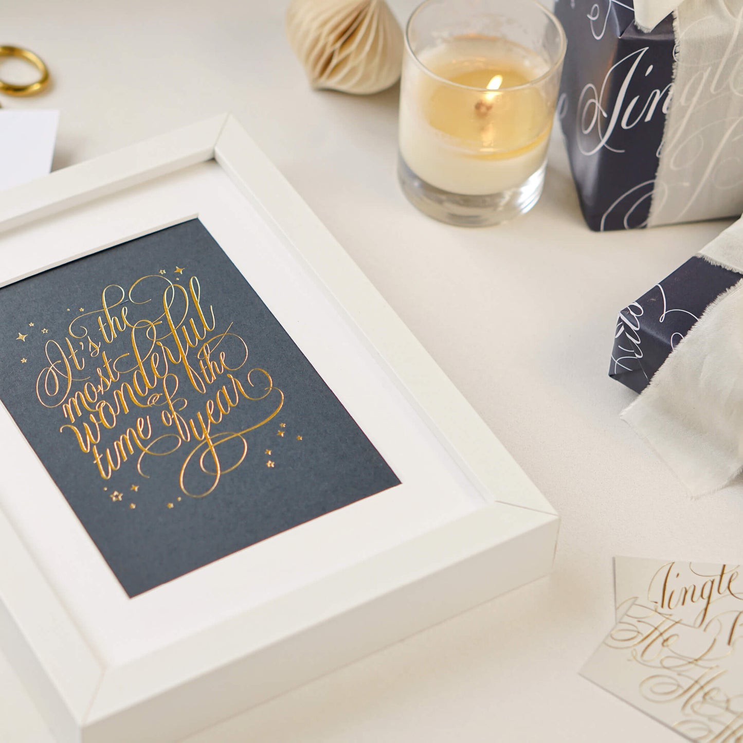 Limited Edition Gold Christmas Print