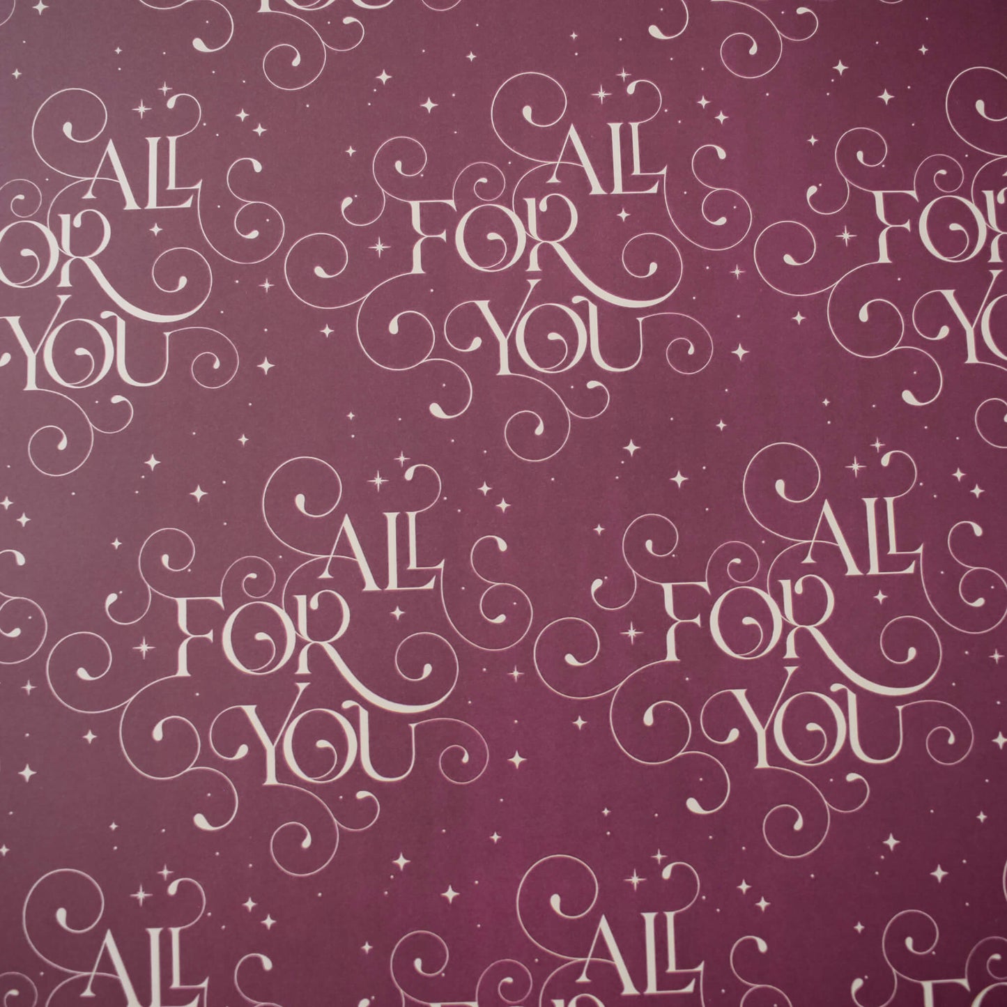 All For You Burgundy Gift Wrap