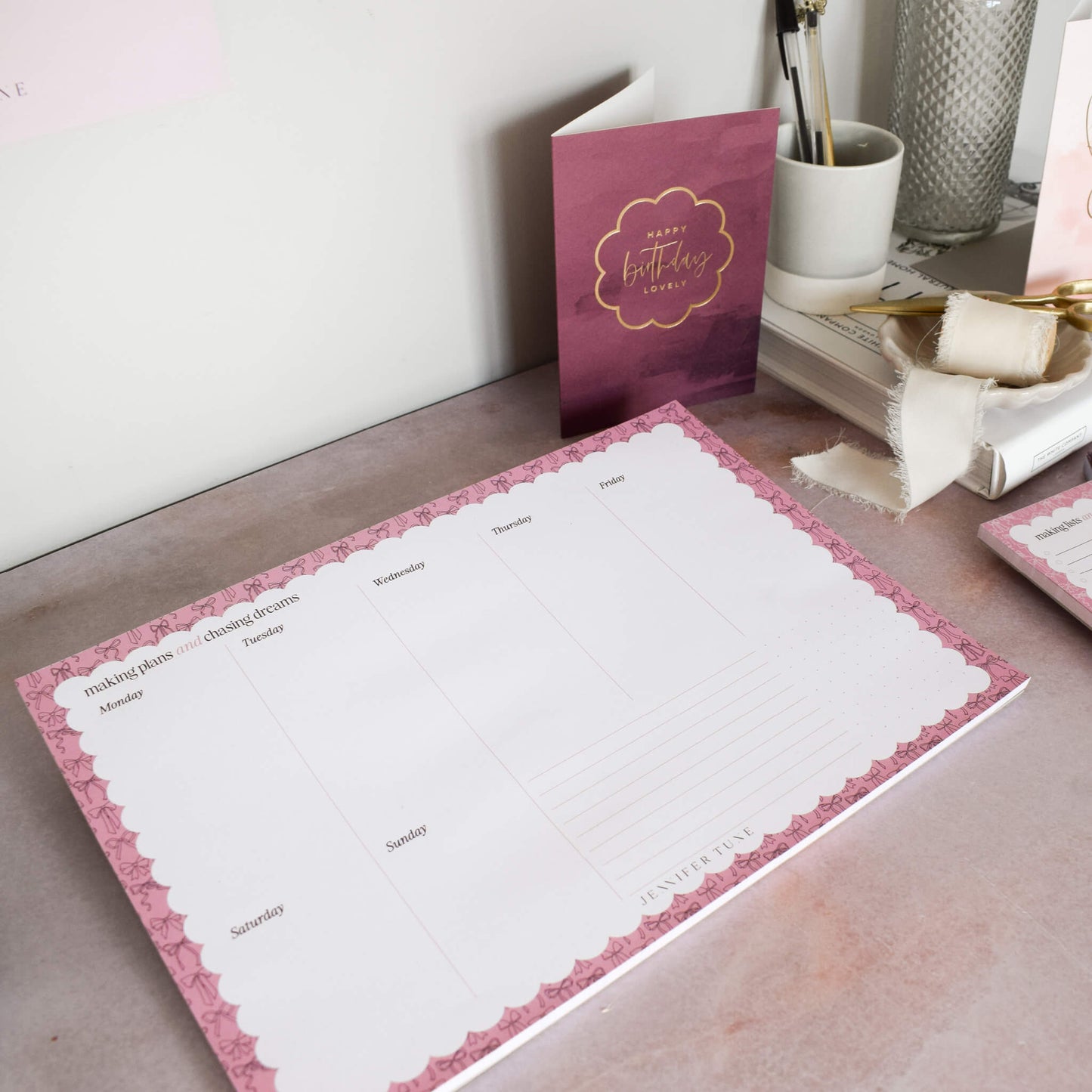 A4 Weekly Planner Pad