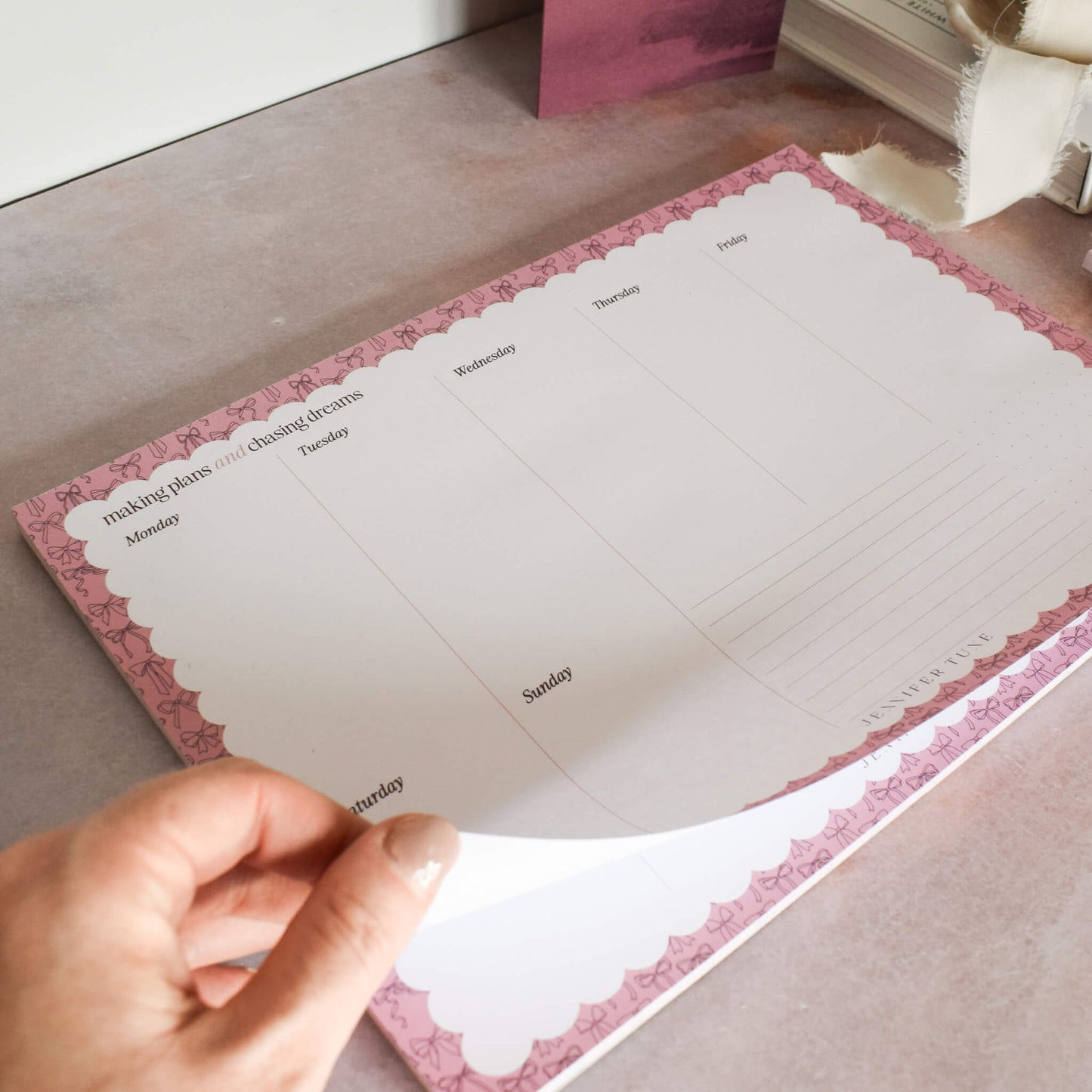 A4 Weekly Planner Pad