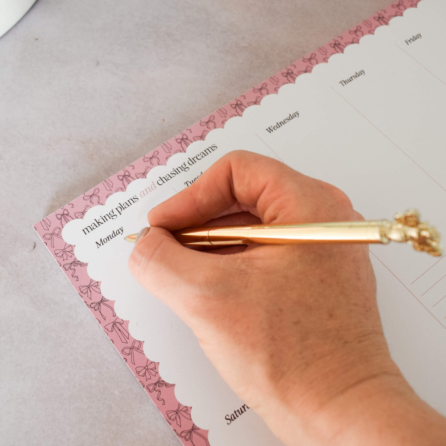 A4 Weekly Planner Pad