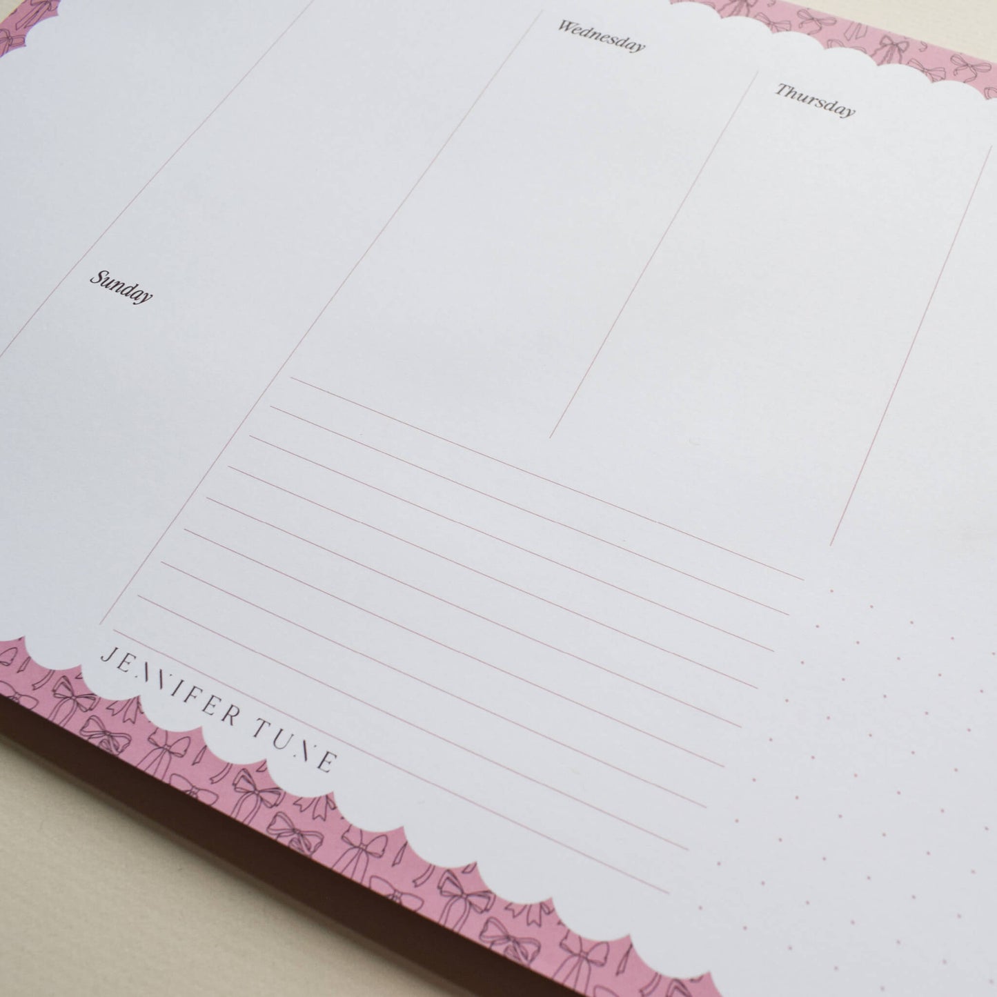 A4 Weekly Planner Pad