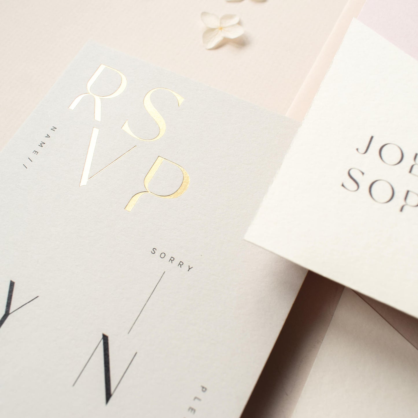The Reverie RSVP card