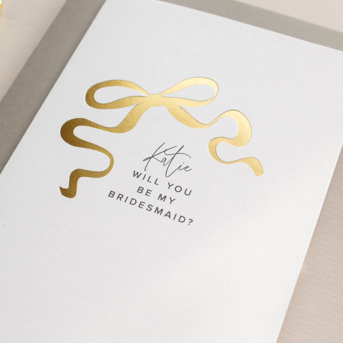 Personalised Will You Be My Bridesmaid Card