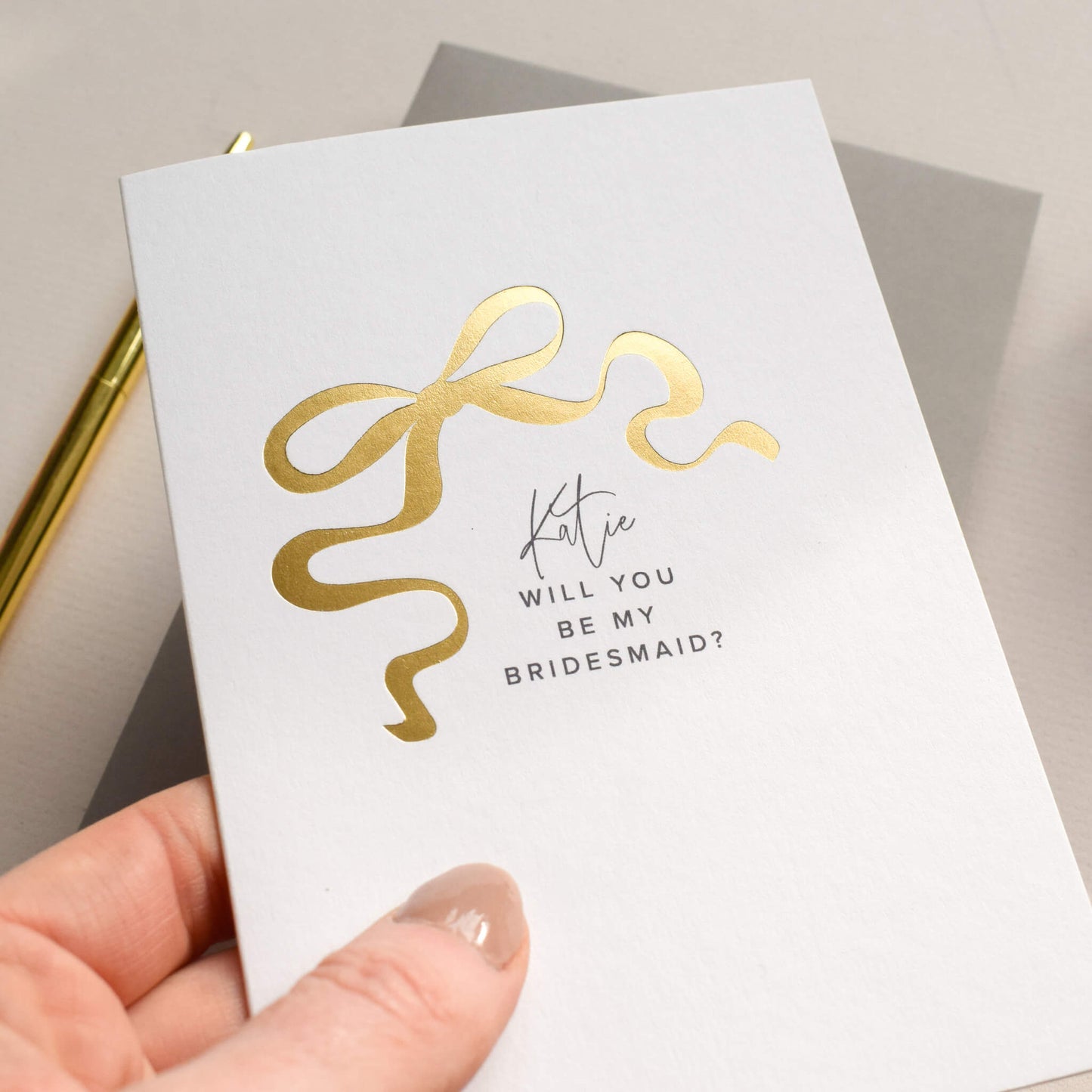 Personalised Will You Be My Bridesmaid Card