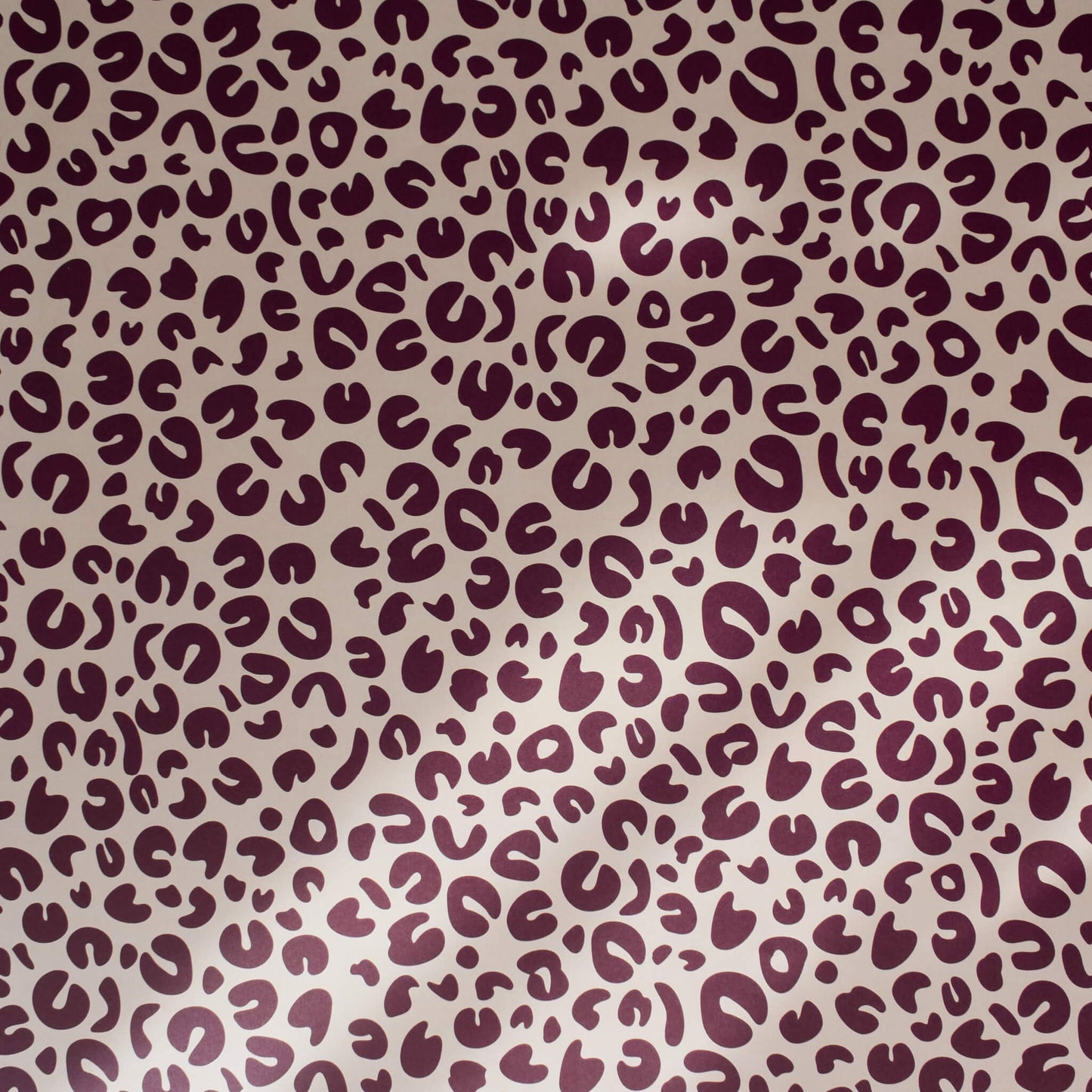 Burgundy Leopard Print Gift Wrap