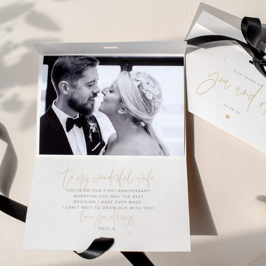 Personalised You And Me Anniversary Card