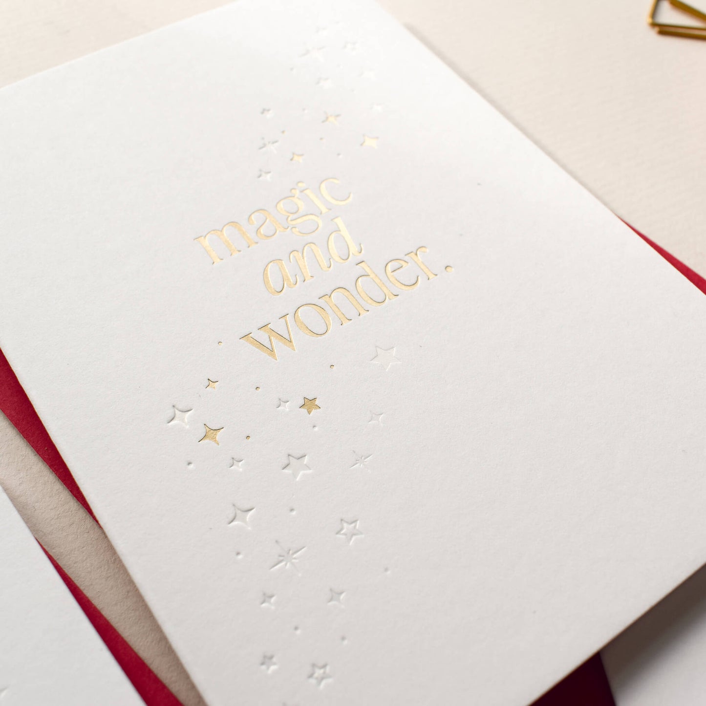 Luxury Gold Star Christmas Card Pack
