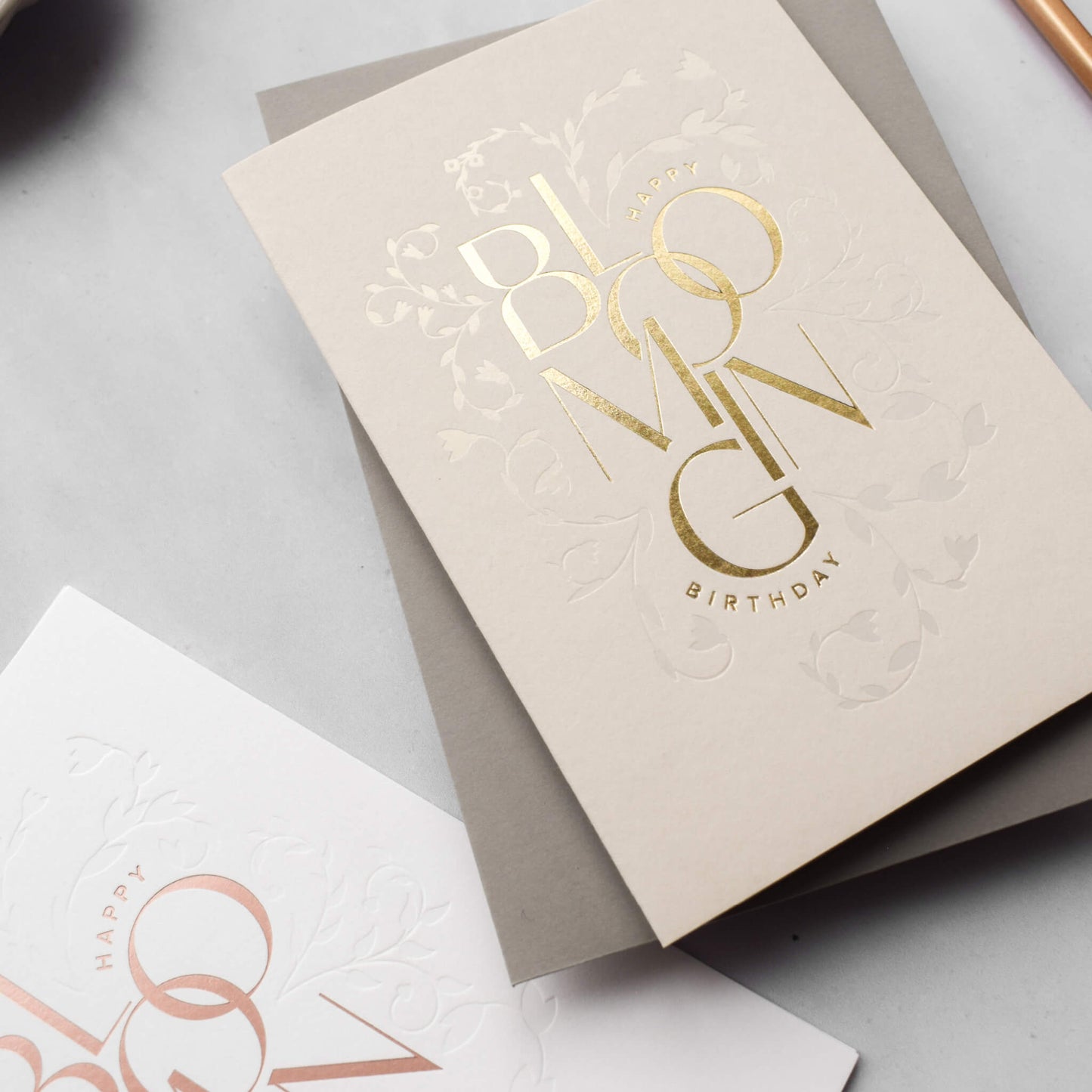 Happy Blooming Birthday, Gold